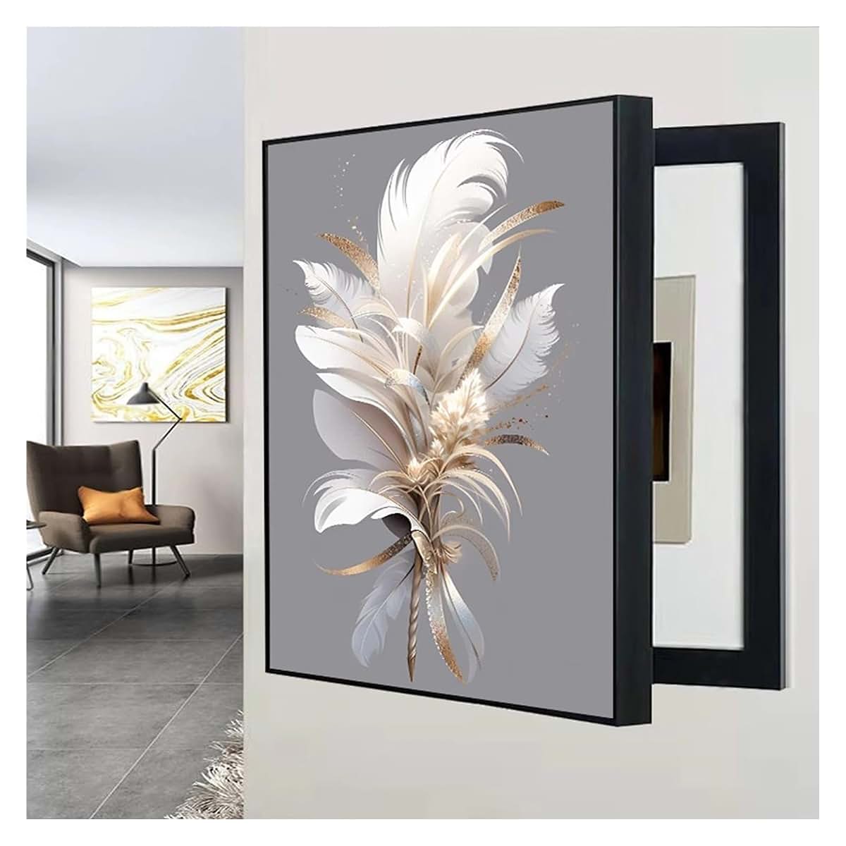 SCITOY Electric Meter Box Decorative Painting Flip Cover Electrical Panel Hiding Solution