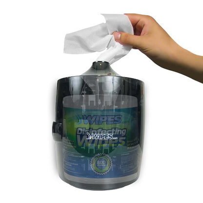 Wipes LLC Wall Mounted Wipes Dispenser - Large Roll Holder Shelf Black (photo 3)