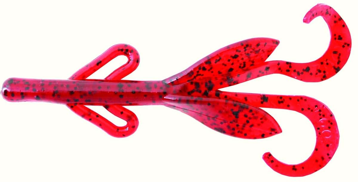 Zoom Bait Zoom 042-018-SP Baby Brush Hog, Red and Black