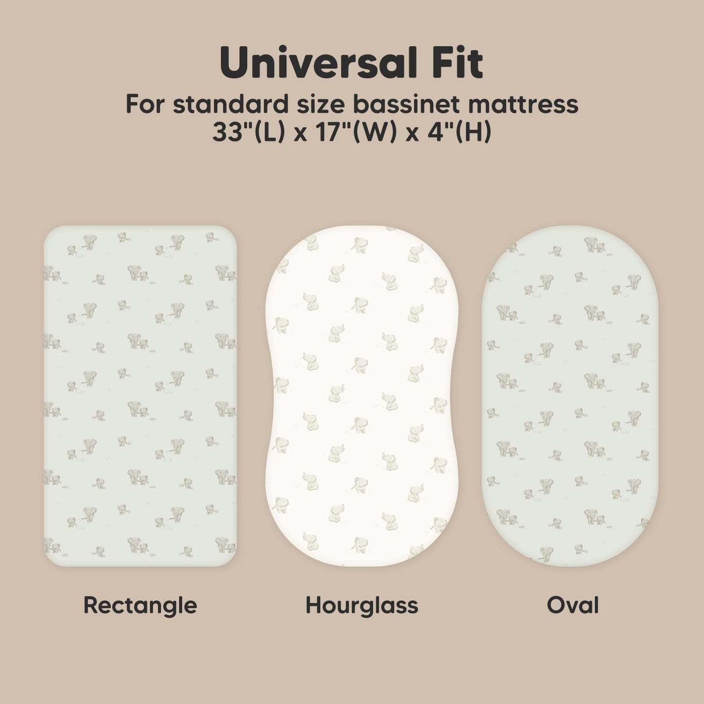 KeaBabies Organic Bassinet Sheets 2-Pack