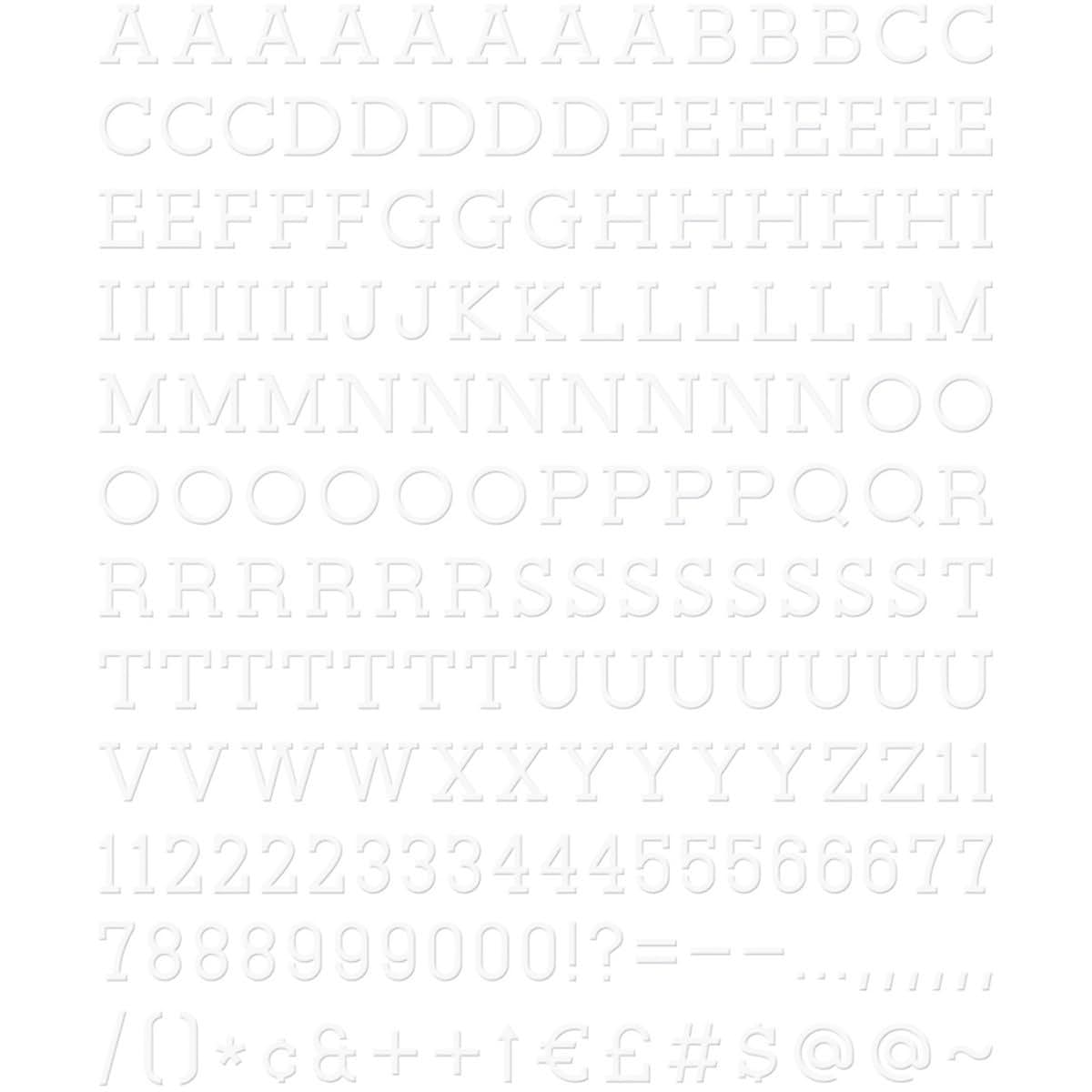 DCWV 1-Inch Letterboard Letters and Characters Set (188 Pack)