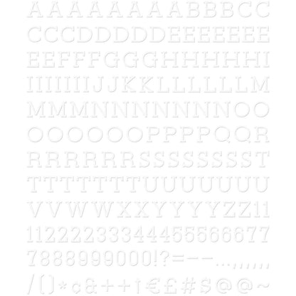 DCWV 1-Inch Letterboard Letters and Characters Set (188 Pack)