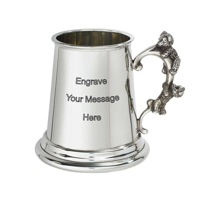 Wentworth Pewter - Teddy Bear Handle Pewter Baby Mug, Baby Gift, Keepsake (with engraving)
