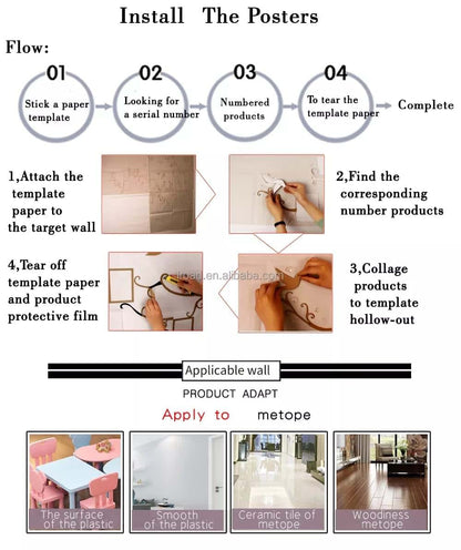 BPBeauty Co. 3D Acrylic Hello Kitty Wall Decoration Sticker