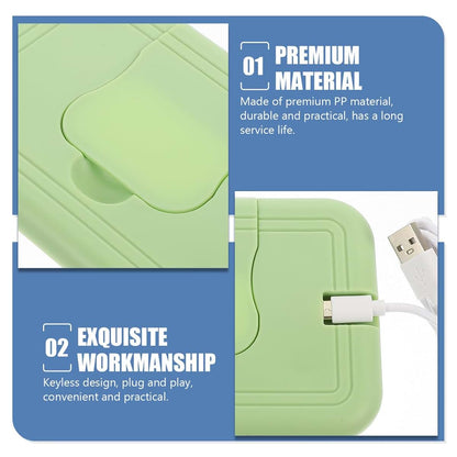 HANABASS Portable Baby Wipe Warmer with Temperature Control USB Powered Wet Tissue Heater for Home and Travel Use (photo 3)