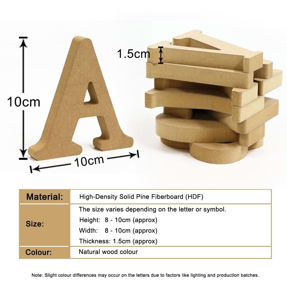 ZoTuoART Number 5 Ornament, High-Density Solid Pine Fiberboard Wooden Craft