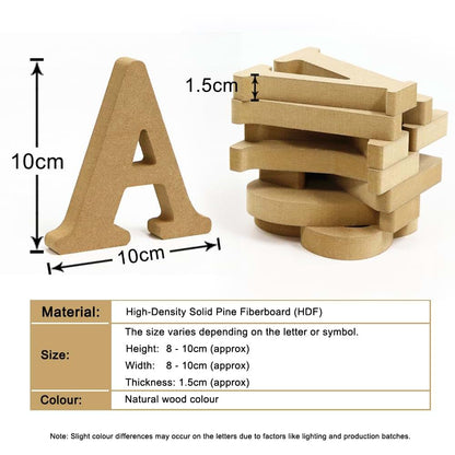 ZoTuoART Number 5 Ornament, High-Density Solid Pine Fiberboard Wooden Craft