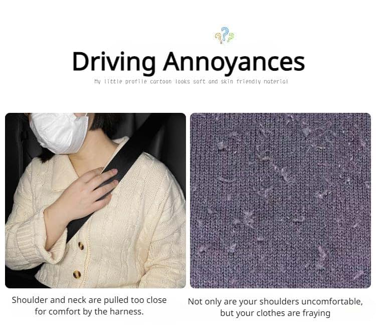 HOUKIG Car Seat Belt Cover Toy Rabbit Eggplant (photo 4)