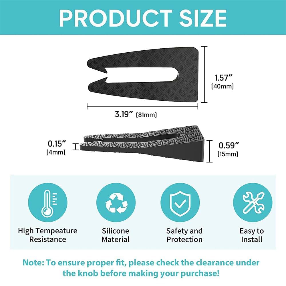 Silicone Stove Knob Covers for Gas Stoves | Lock Set