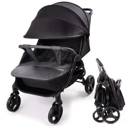 Lvvbaby Double Stroller with Reclining Seats and Large Canopies
