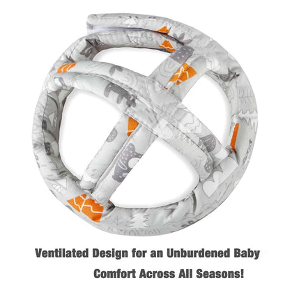 PandaEar Baby Helmet with Adjustable Strap and 360-Degree Coverage