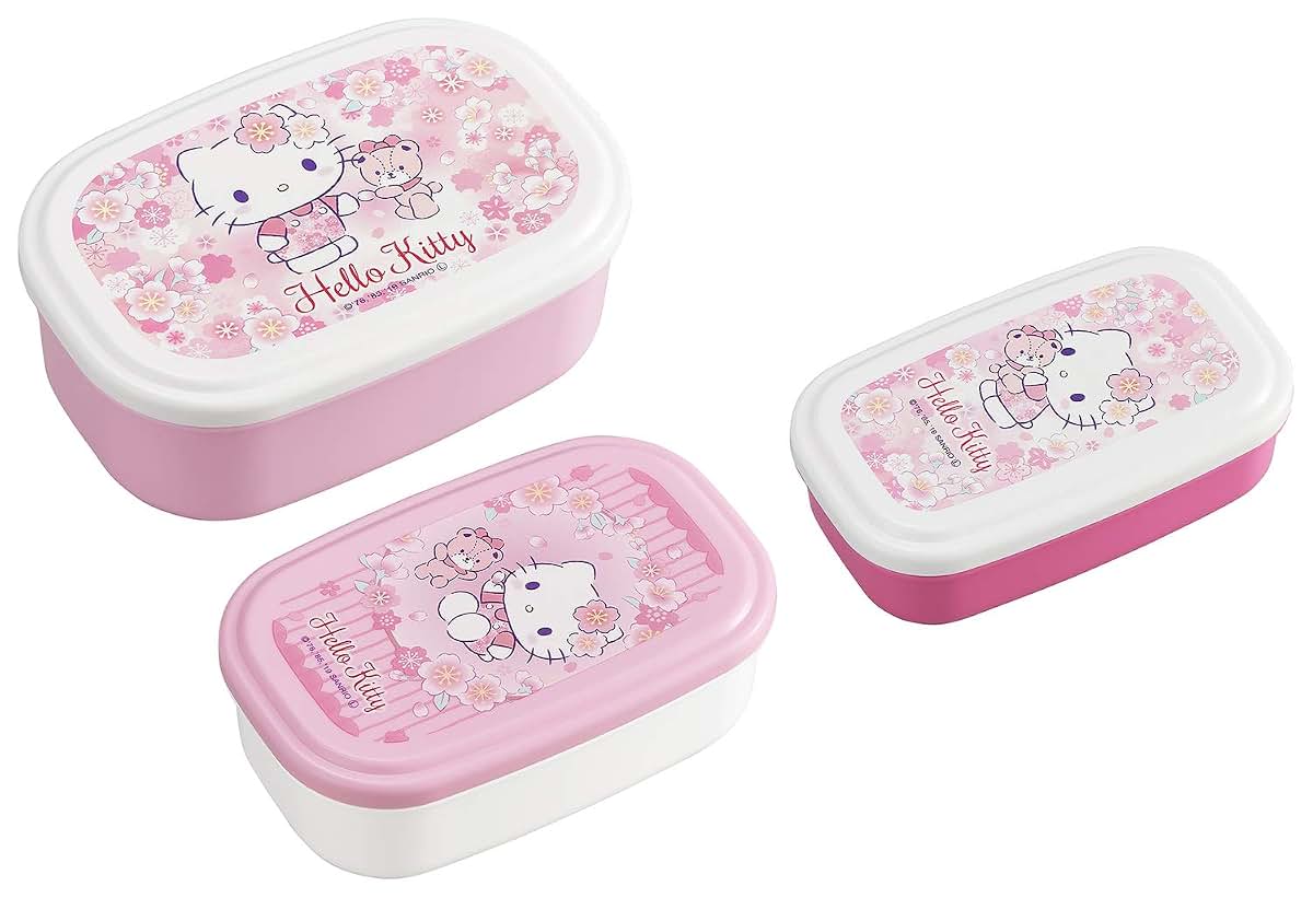 ＯＳＫ Hello Kitty Seal Containers 3-Pack by ECOR