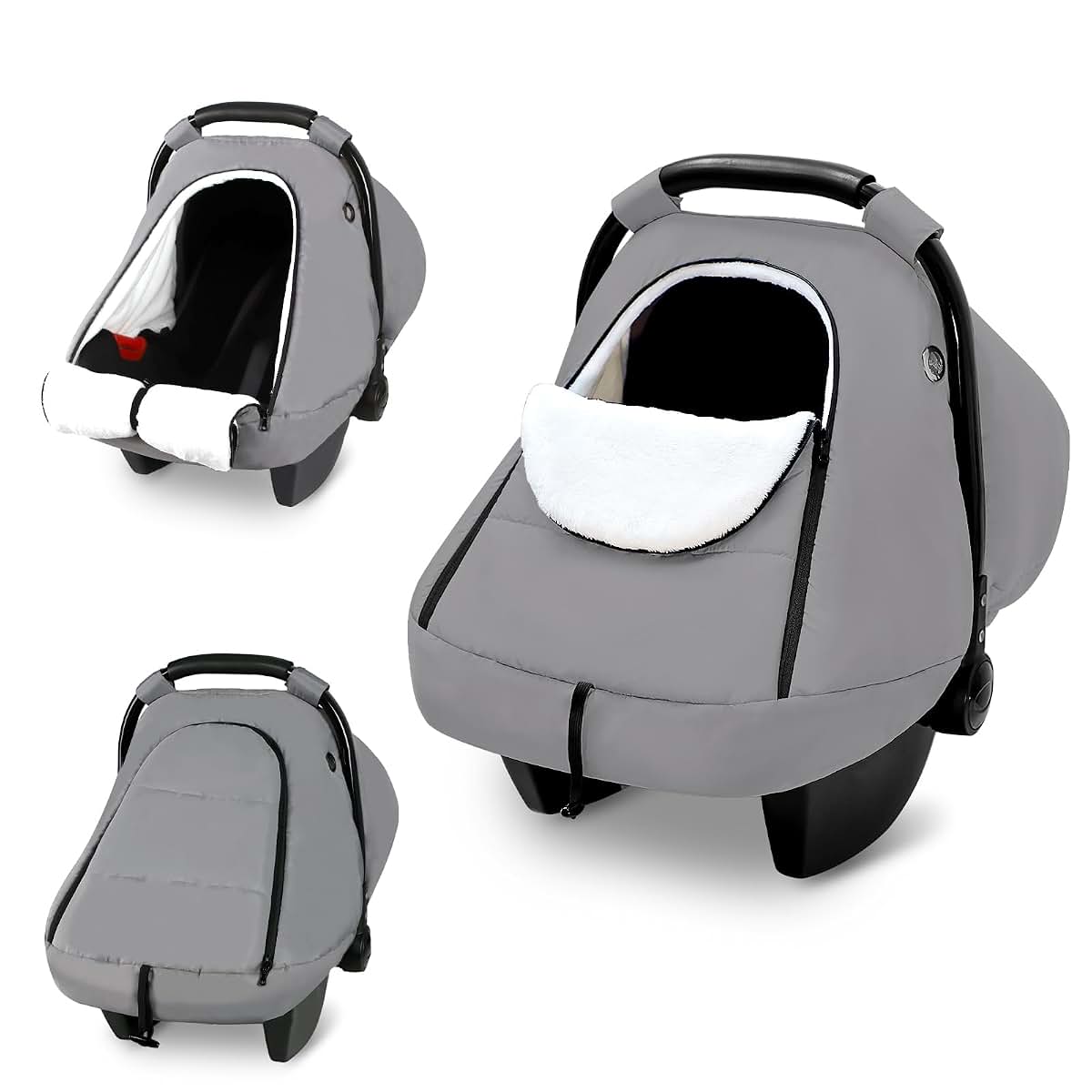 Swesen Winter Car Seat Cover With Fleece Lining And Water Resistant Fabric