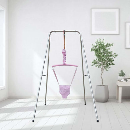 Doorway Jumper Swing with Adjustable Seat Bag for Toddler Infant, Ages 6 Months+, Pink