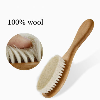 Zymech Personalized Baby Hair Brush Set with Custom Name Wooden Brush and Comb (photo 3)