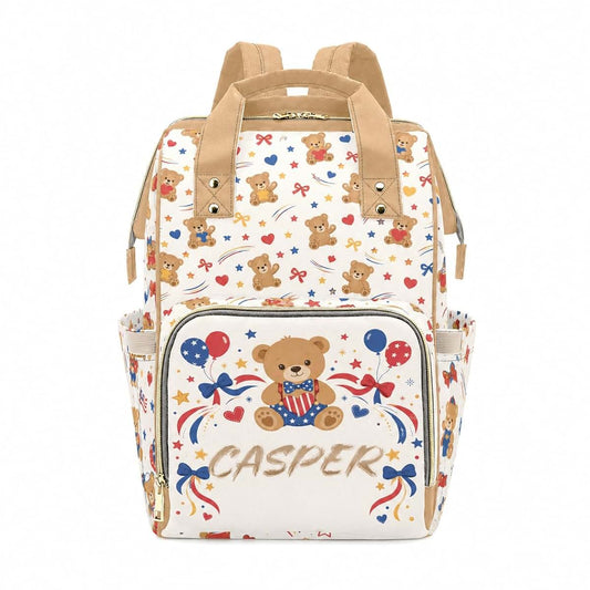 Dzlhayf Personalized Diaper Bag Backpack, Custom Name Baby Travel Bag