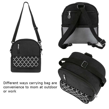 MOMIGO Double Layer Cooler Backpack for Breast Milk Pump and Bottles