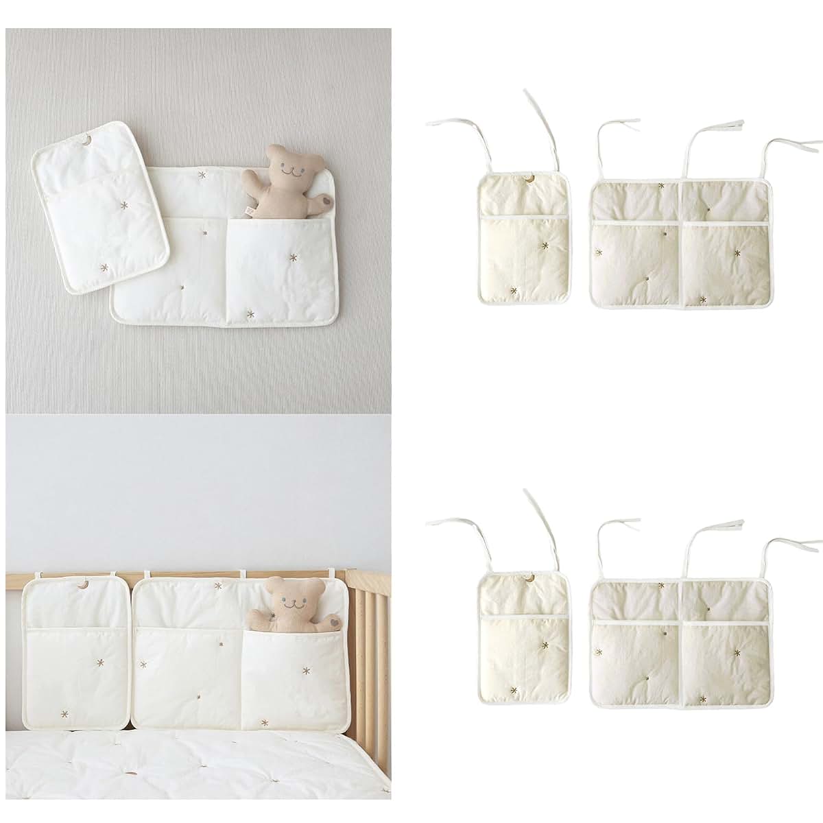 Blulily Baby Bed Storage Bag With Single Double Pocket (photo 2)