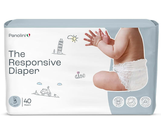 Panolini The Responsive Diaper Size 3 Pull-Up Baby Diaper 40ct No-Tape