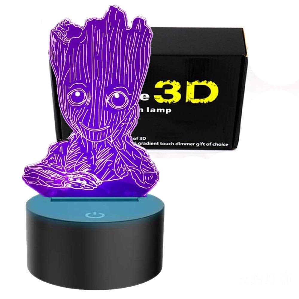 SanNELChEL Groot 3D Cute Baby LED Night Light