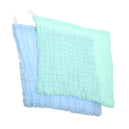 Beatifufu 2-Pack Cotton Burp Cloths & Washcloths for Newborns, Absorbent