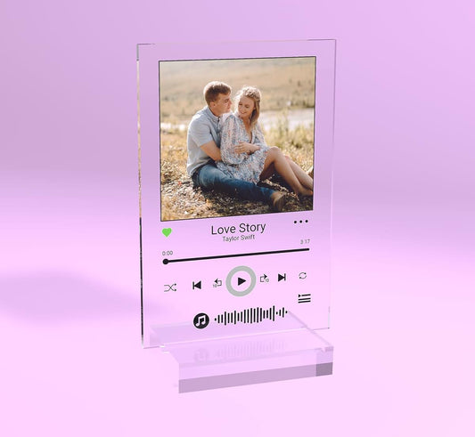 ARTSWAVE Custom Spotify Plaque Christmas Gifts for Women | Choose Your Photo & Song for Unique Customizable Gifts for