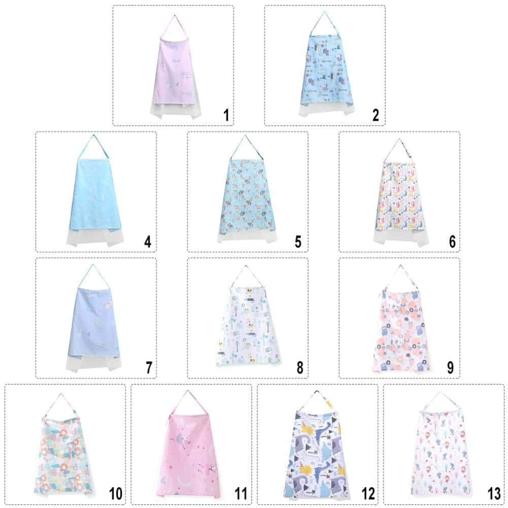 Surakey Breastfeeding Nursing Cover With Adjustable Neckline