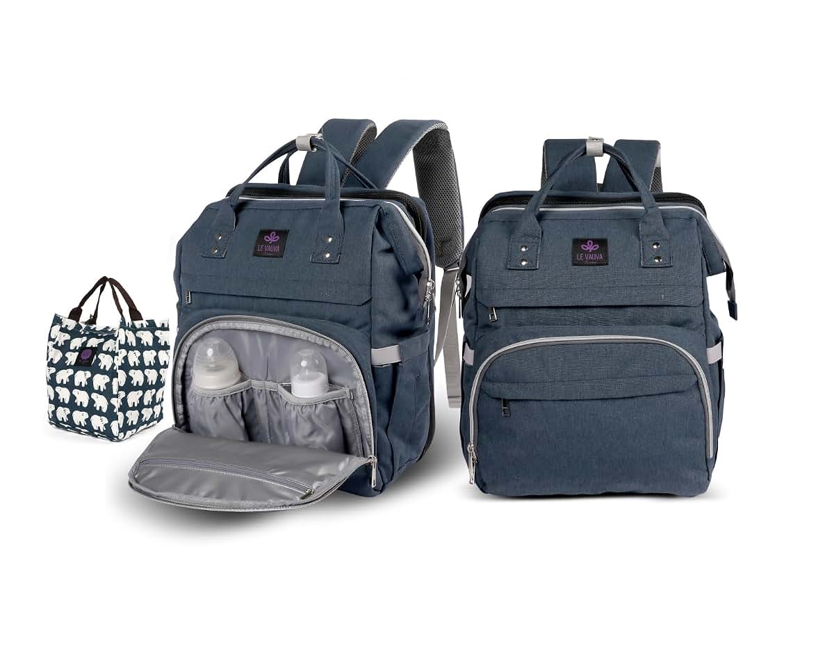 Le Vauva Diaper Bag Backpack 4-in-1 Kit Unisex Baby Bag