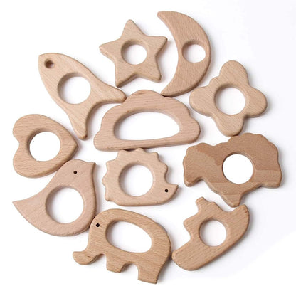 Hi Baby Moment Wood Teethers For Babies - DIY Necklace And Bangles