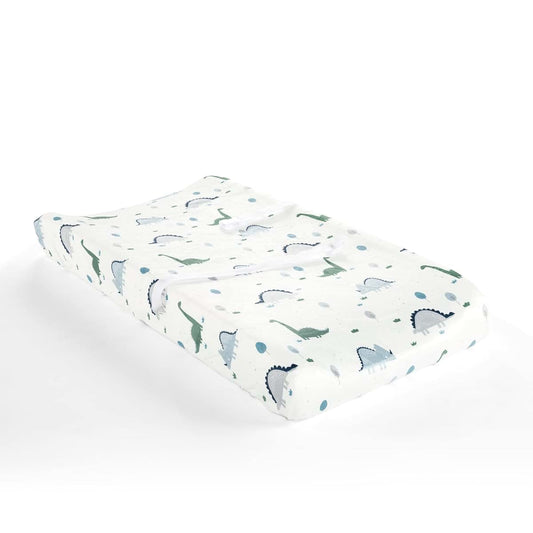 Lush Decor Baby Dinosaurs Roar Soft And Plush Changing Pad Cover