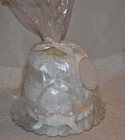 CSM Diaper Cakes New Baby White Cake