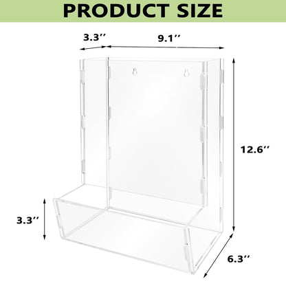 Montex Acrylic Wall Toy Dispenser, Acrylic Wall Storage, (Single Compartment) Hanging Organizer and Storage Bin for (photo 3)