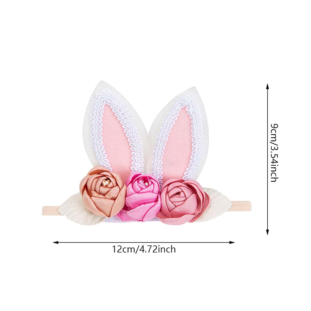 Kidocheese Bunny Ears Headband for Baby Girl Easter Hair Accessories