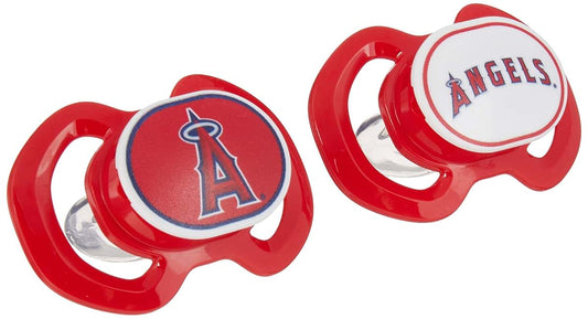 Masterpieces Baby Fanatic MLB 2-Piece Gen. 3000 Pacifier, Los Angeles Angels