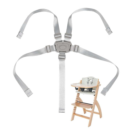 WGDJEMAX High Chair Straps Replacement for Abiie Beyond Junior, 5-Point Harness