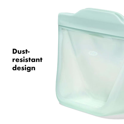 OXO Tot Silicone Reusable Bags 2 Piece Cup Set Opal And Dusk