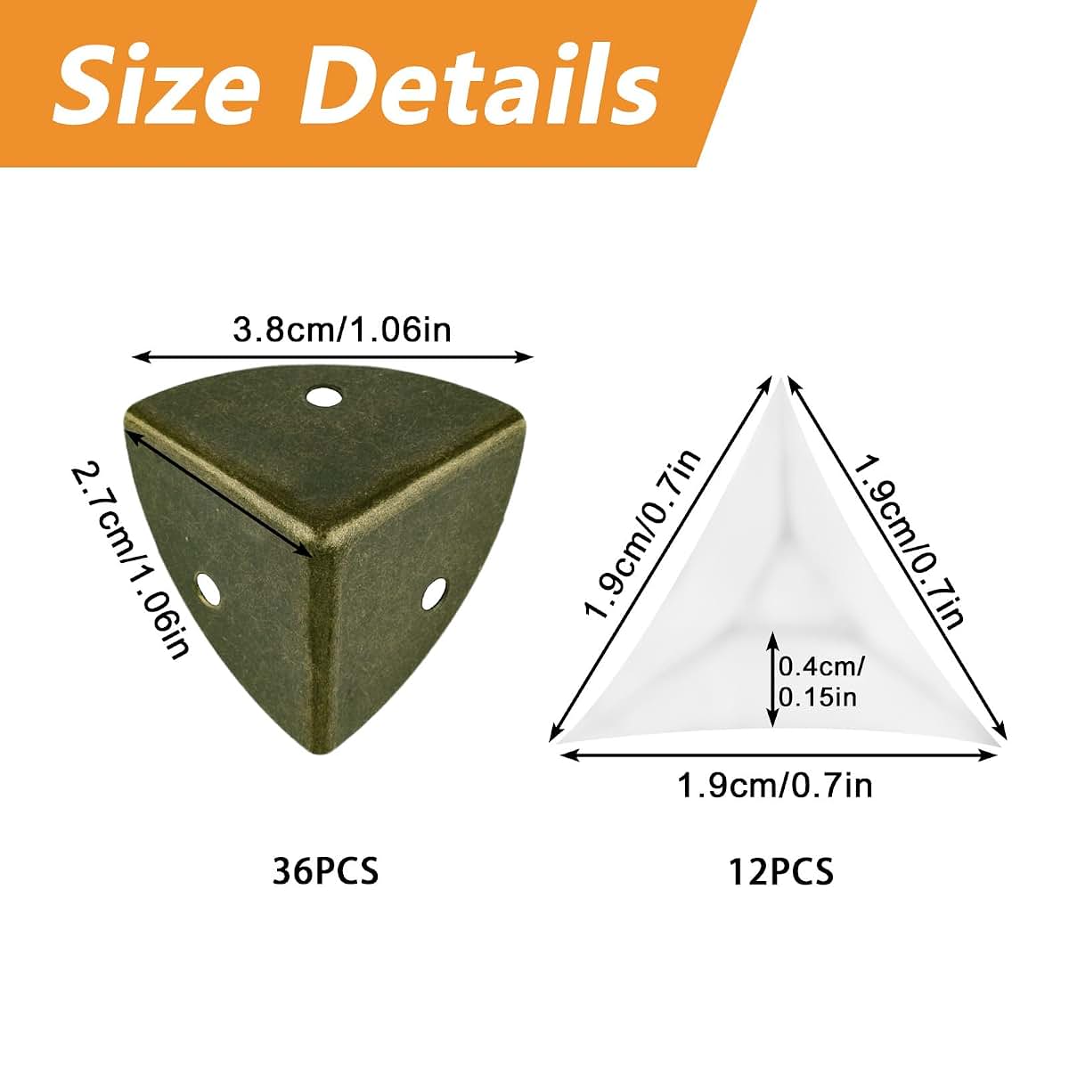 Decorative Corner Guard Trim for Furniture and Cabinets - Bronze Iron Edge Protector