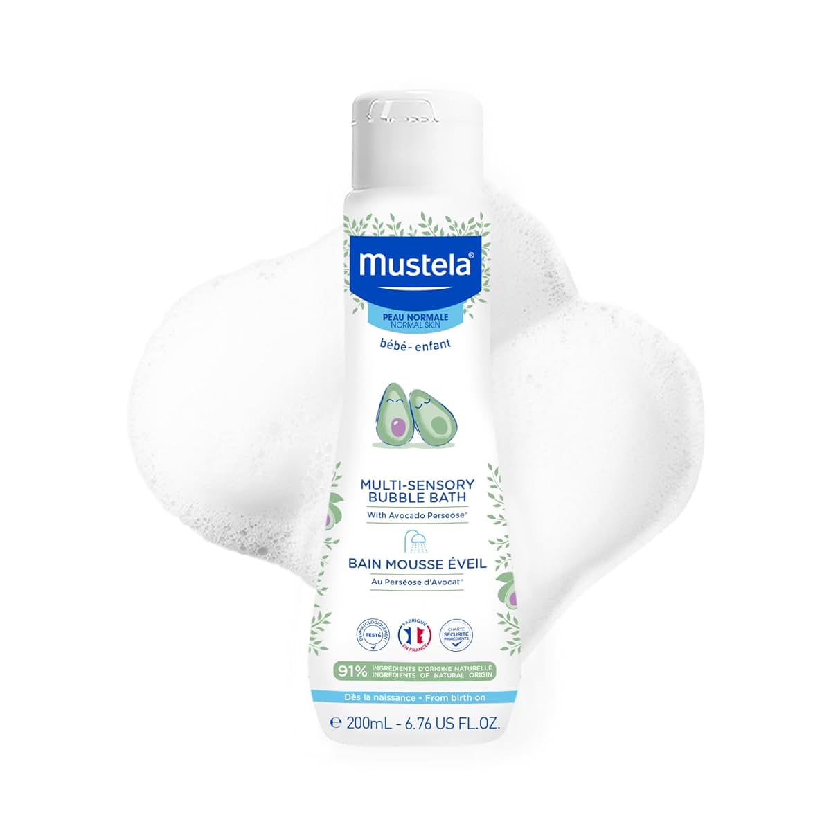 Mustela Multi-Sensory Bubble Bath with Natural Avocado