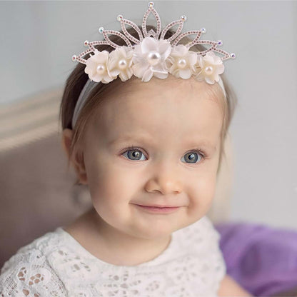 BabyOneStop Flower Headband Set for Newborn and Toddler Girls