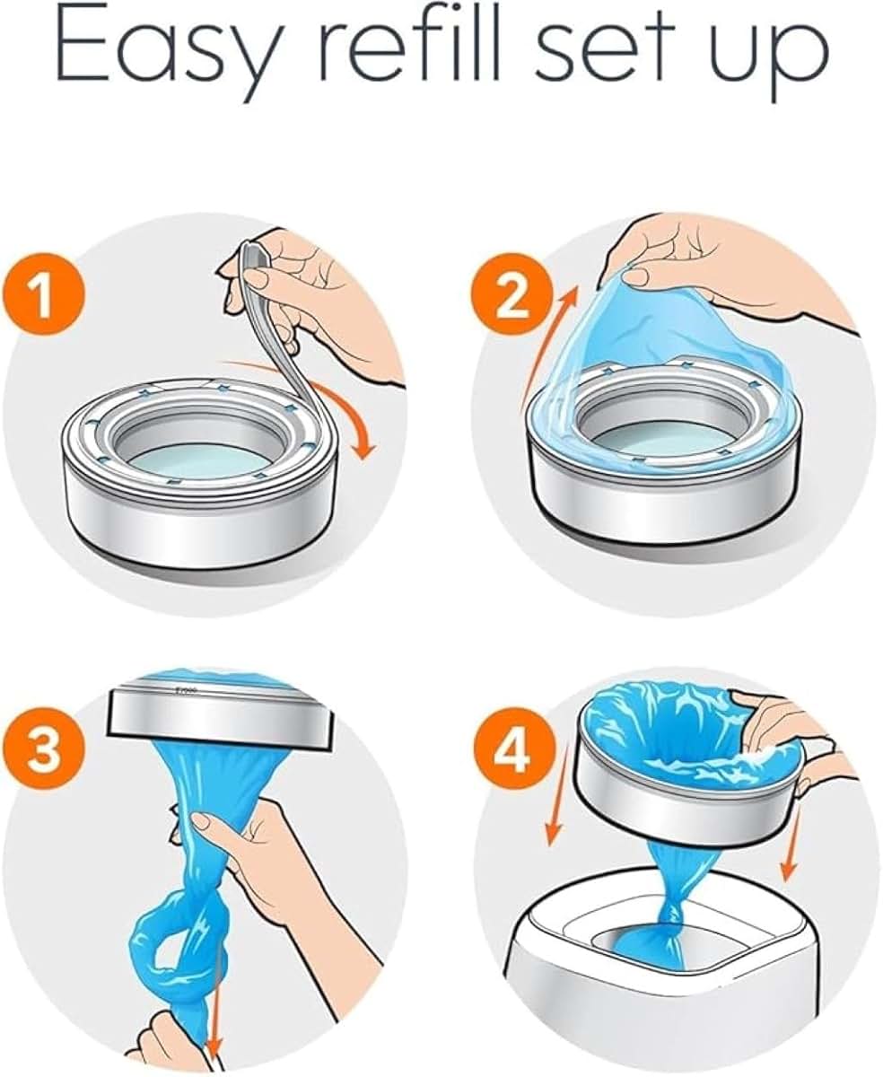 Artfully Yours Compatible With Diaper Genie Pails, 4-Pack (photo 3)