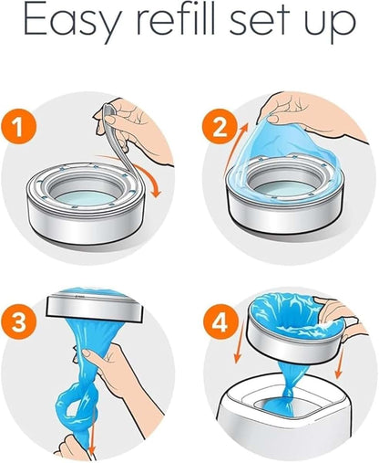Artfully Yours Compatible With Diaper Genie Pails, 4-Pack (photo 3)