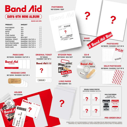 Genie Music DAY6 - Band Aid (9th Mini Album) (Random ver.)