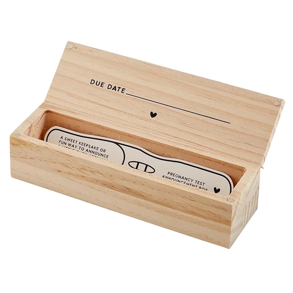 Stephan Baby Pine Wood Keepsake Box Memory Storage Case (photo 3)