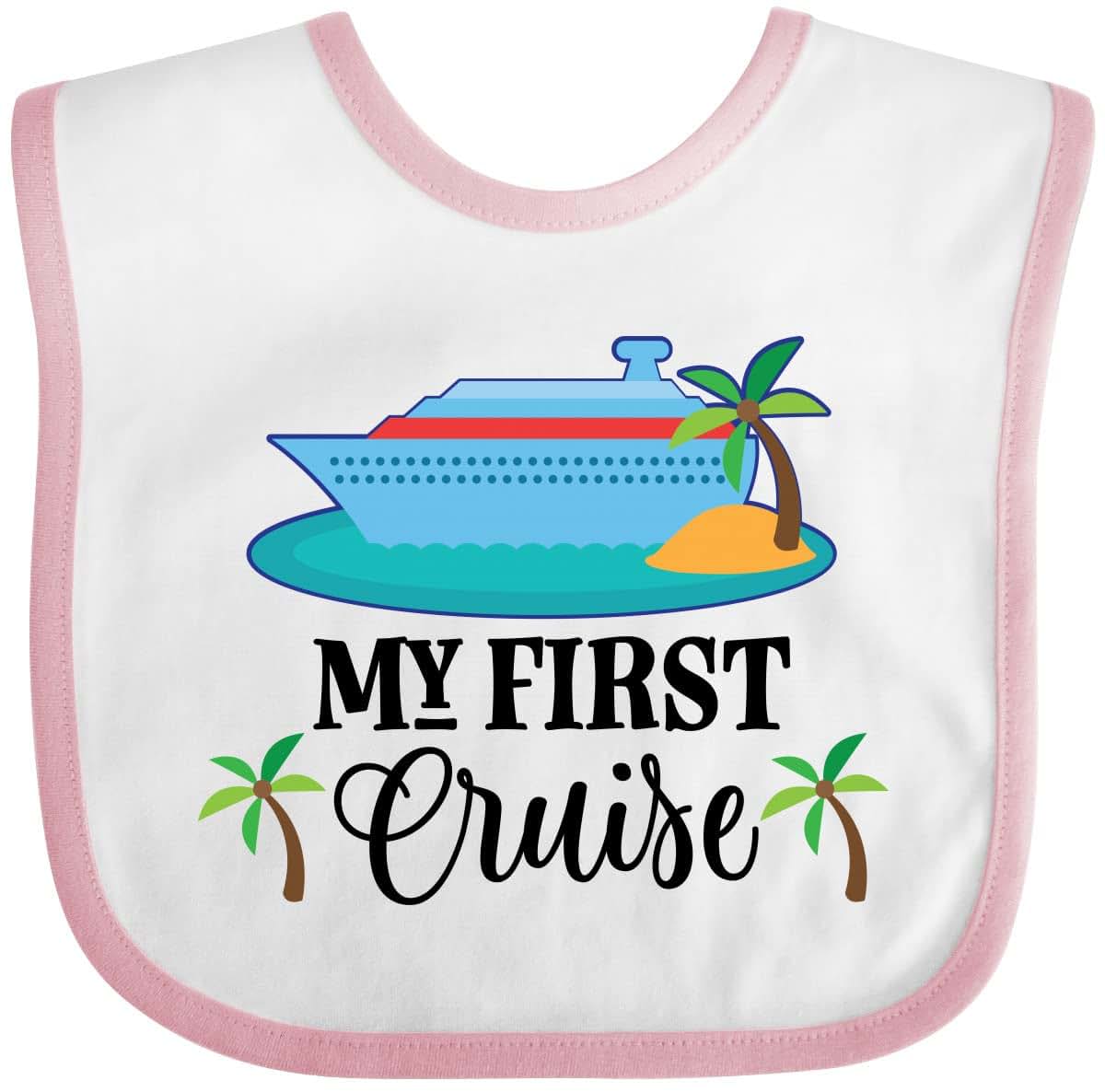 Inktastic My 1st Cruise Vacation Trip Baby Bib
