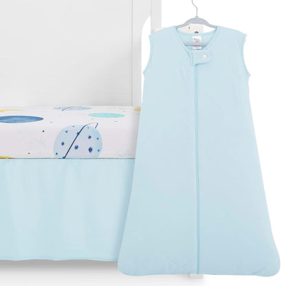 Evolur Arctic Blue & Space Print 3 Piece Mini Crib Bedding Set