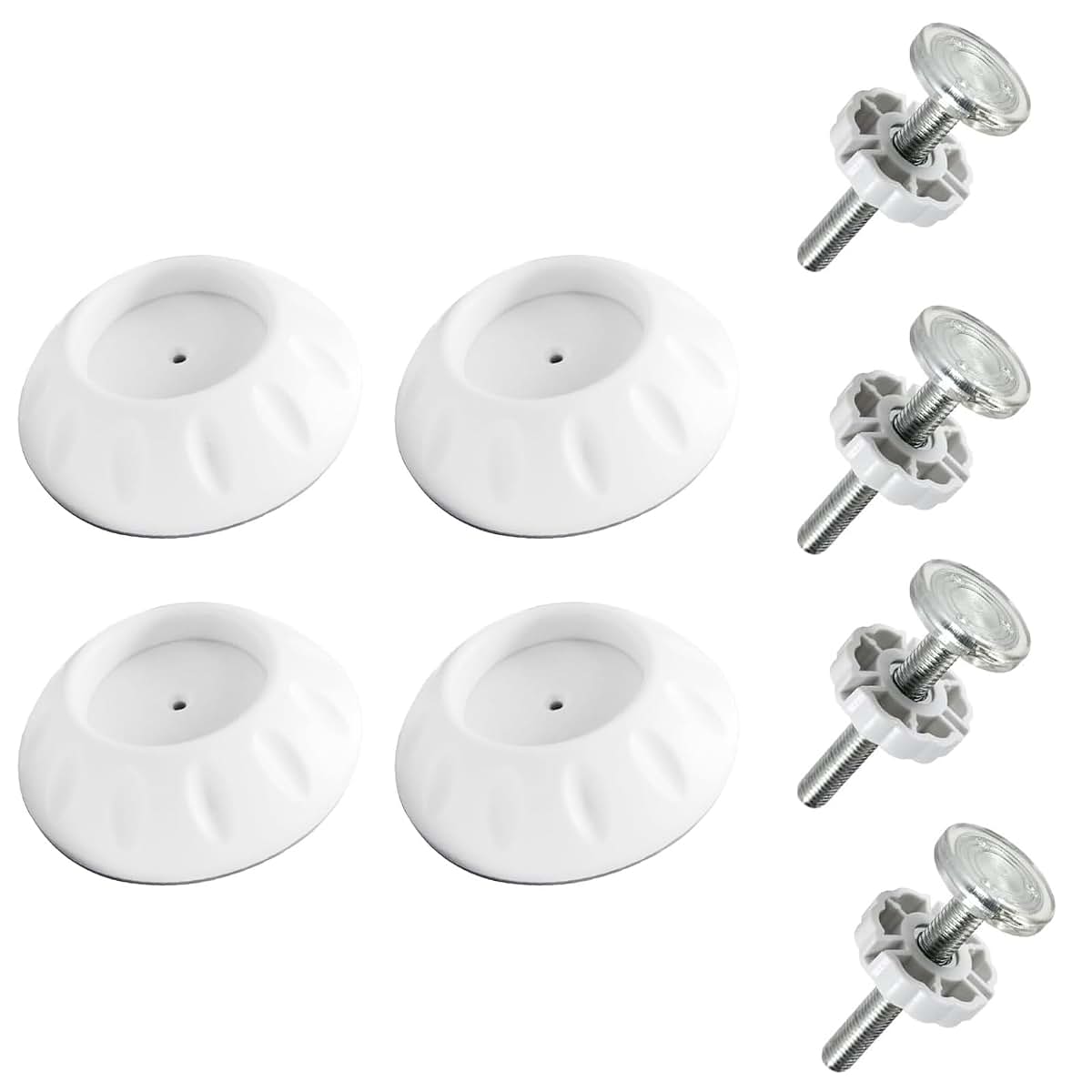 Fkereg 4 Pack Gate Wall Protector with M10 Threaded Spindle Rods