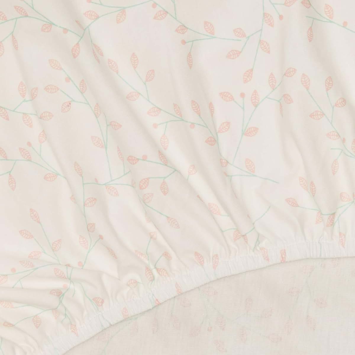 Cotton Organics 100% Organic Cotton Jersey Fitted Crib Sheet, Natural White