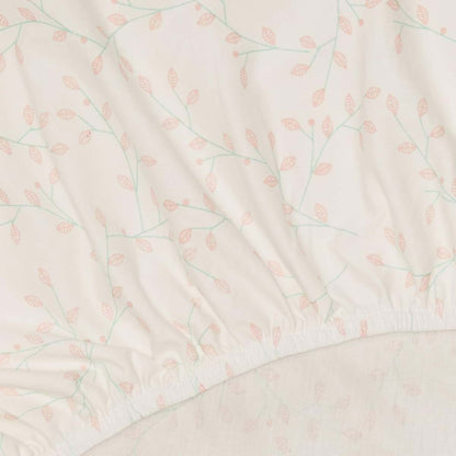 Cotton Organics 100% Organic Cotton Jersey Fitted Crib Sheet, Natural White