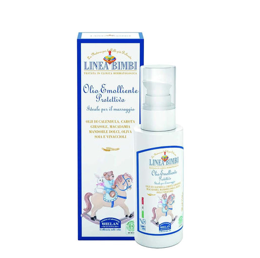 Helan Linea Bimbi Bio - Protective Baby Oil, Gentle & Emollient for Sensitive Skin, Baby Massage Oil for Newborn with