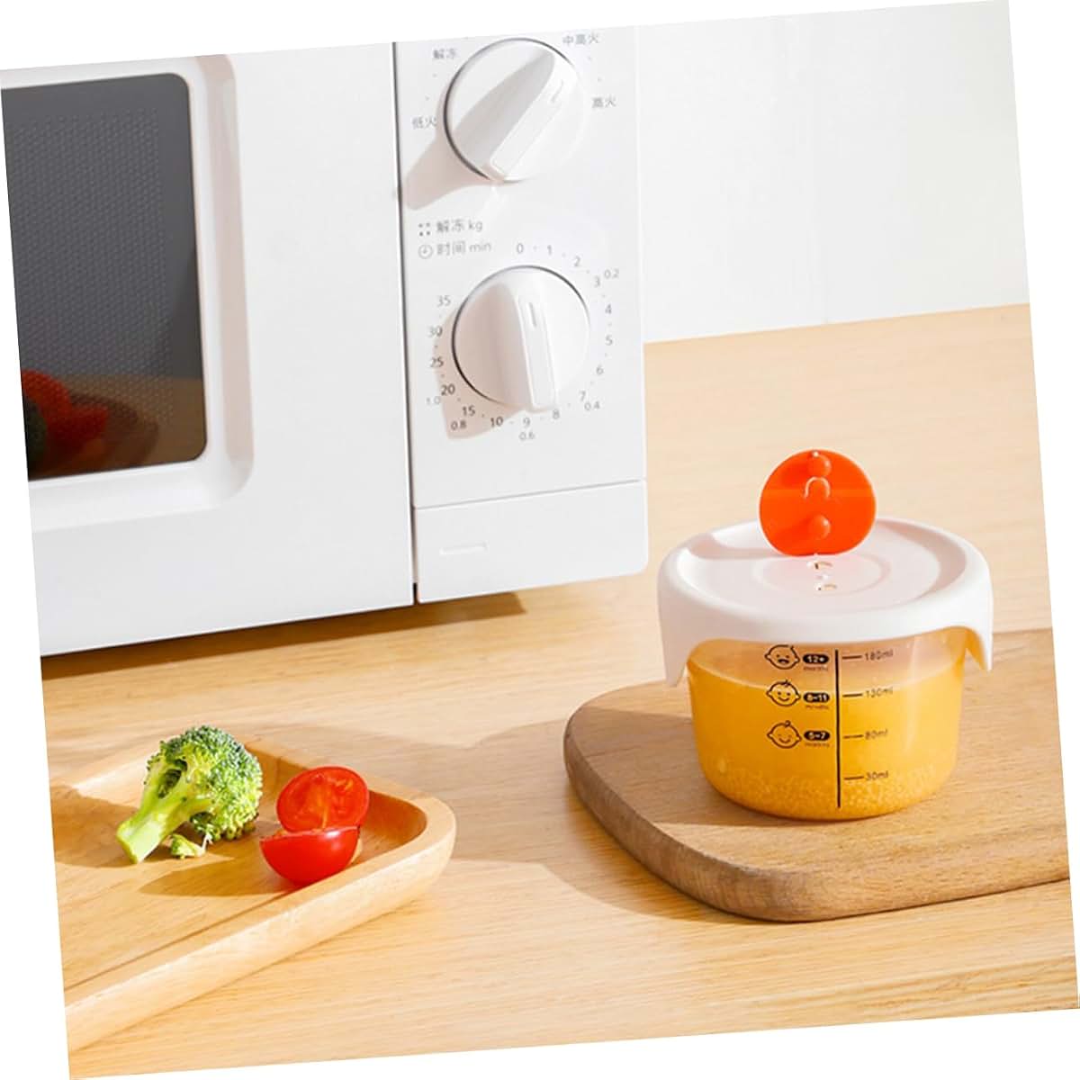 Merryhapy 2-Piece Baby Food Storage Containers for Meal Prep and Travel